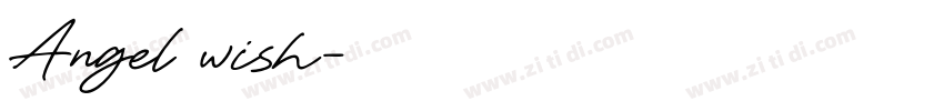 Angel wish字体转换
